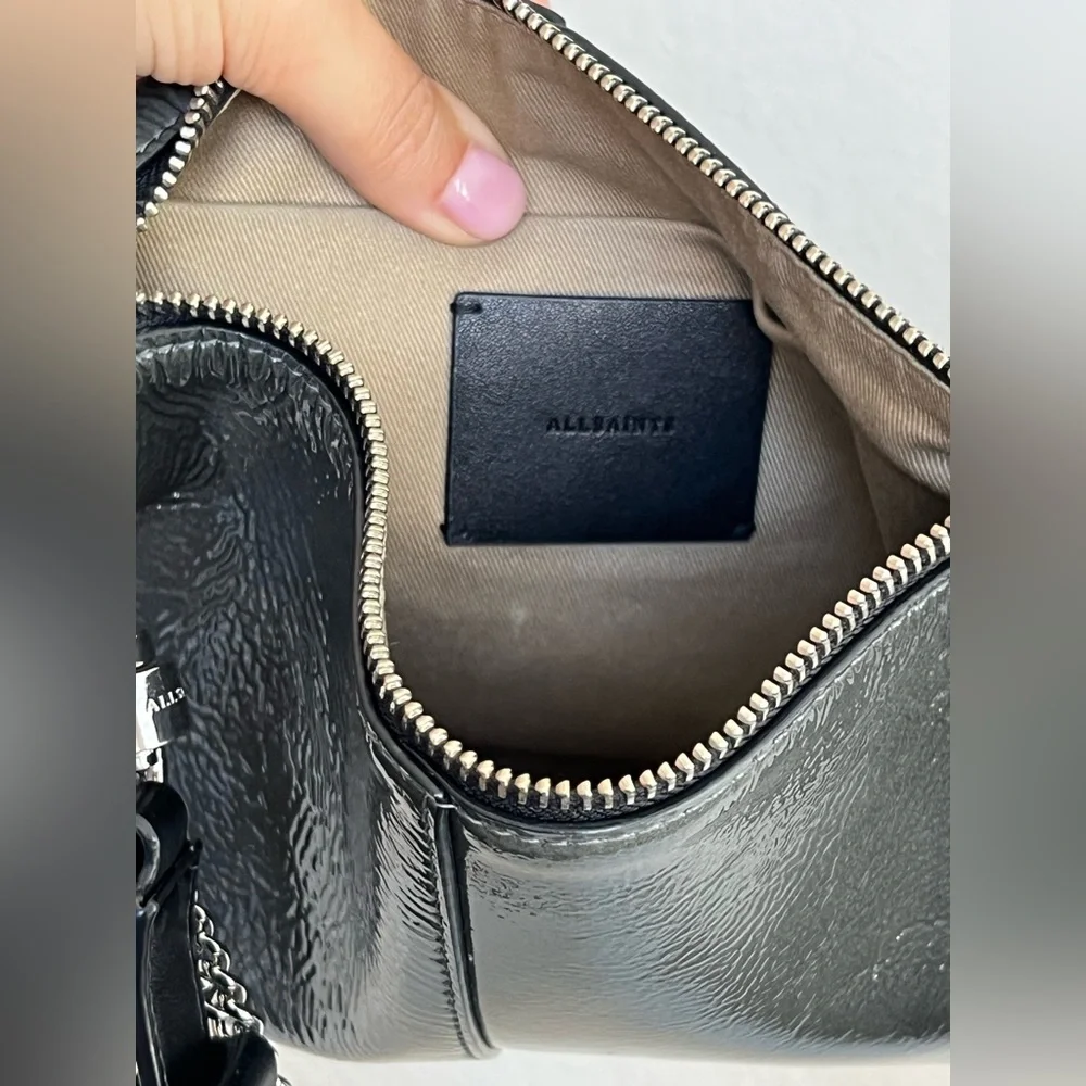 All Saints - Eve Leather Crossbody Bag - Picture 3 of 7